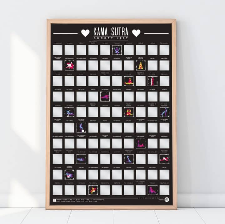 bucketlistposter 100 kama sutra standjes