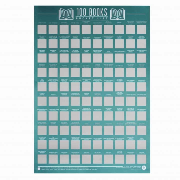 bucketlistposter 100 boeken