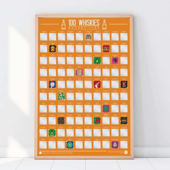 bucketlistposter 100 whisky's