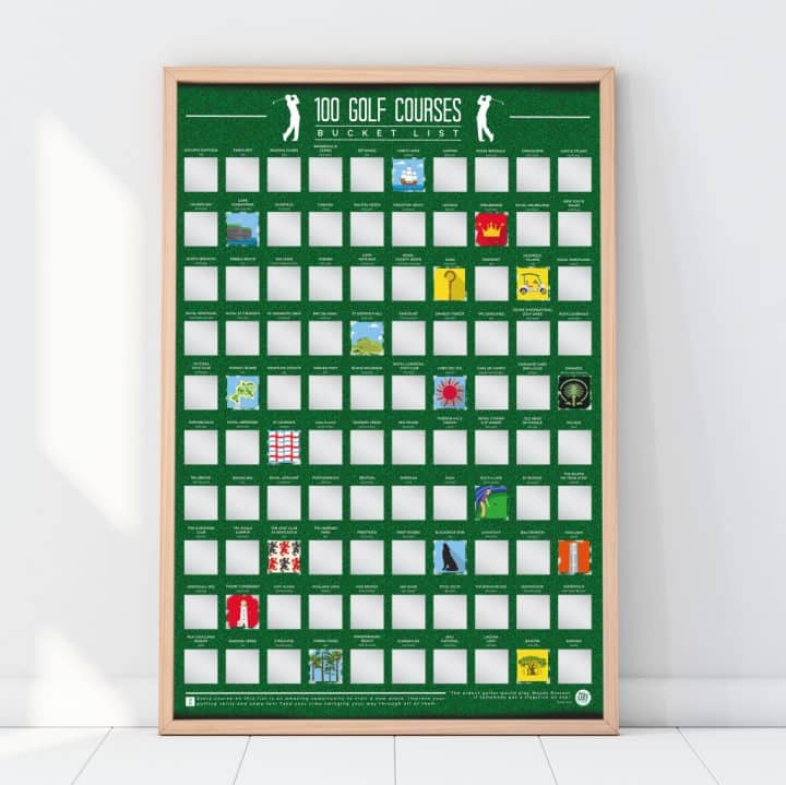 bucketlistposter 100 golfbanen