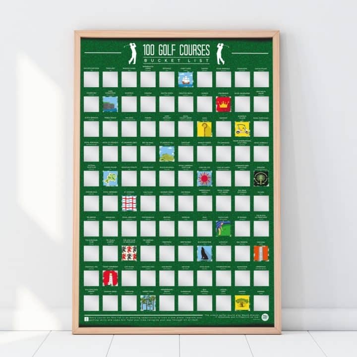 bucketlistposter 100 golfbanen