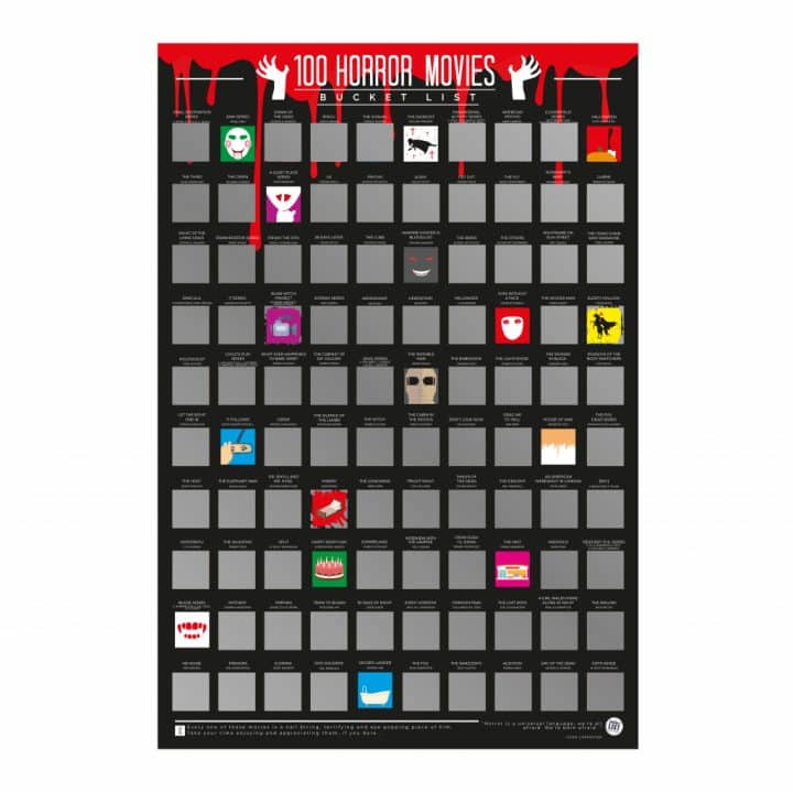 bucketlistposter 100 horrorfilms