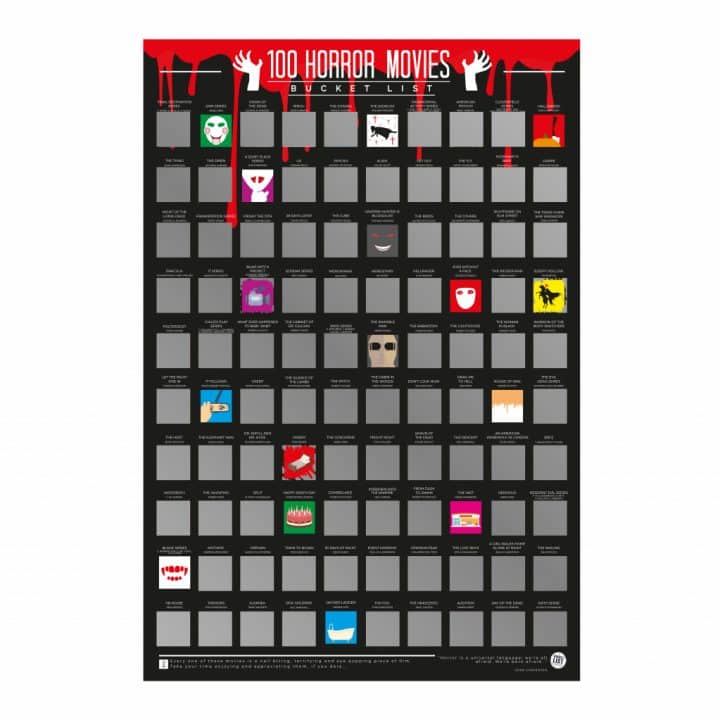 bucketlistposter 100 horrorfilms