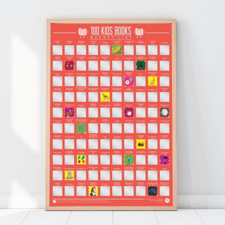 bucketlistposter 100 kinderboeken