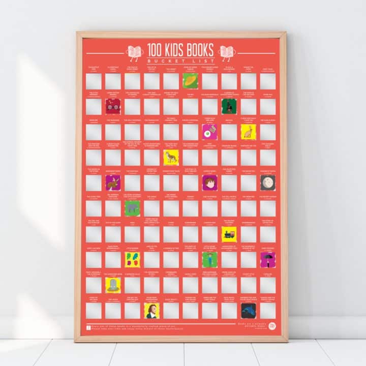 bucketlistposter 100 kinderboeken