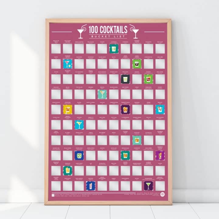 bucketlistposter 100 cocktails