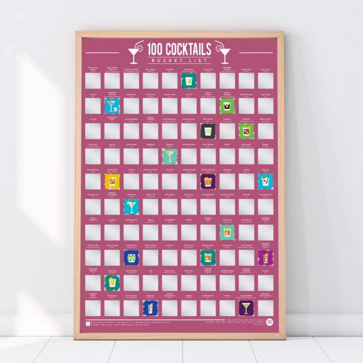 bucketlistposter 100 cocktails