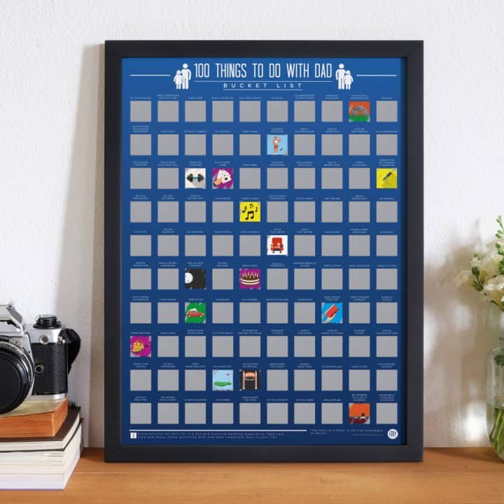bucketlistposter 100 activiteiten met je vader