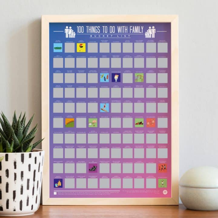Bucketlistposter - 100 Dingen doen met je familie