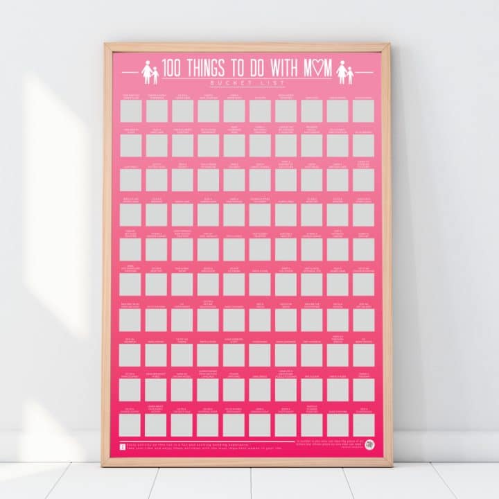bucketlistposter 100 activiteiten met je moeder