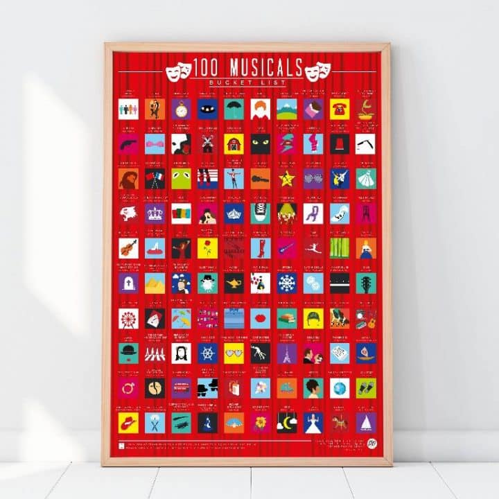 Bucketlistposter - 100 Musicals - Afbeelding 2